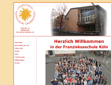 Tablet Screenshot of franziskus-schule-koeln.de